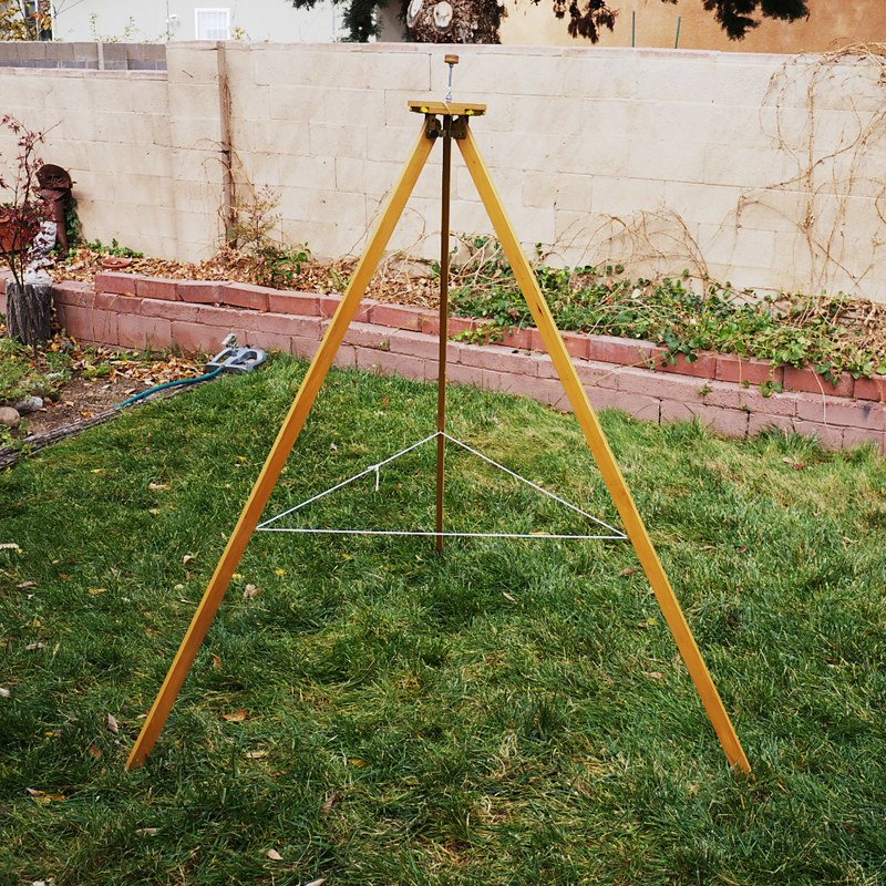 wooden tripod for camera
