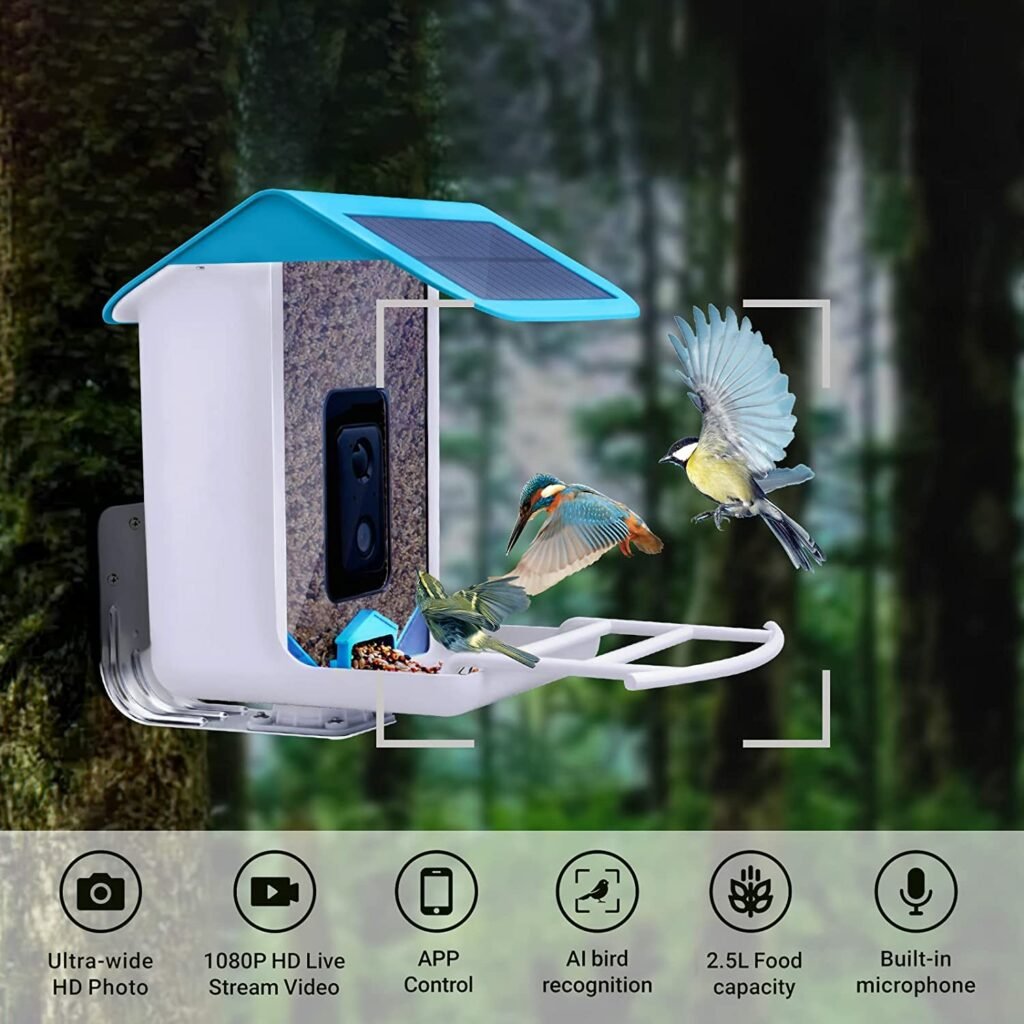 icuanuty Bird Feeder with Camera Wireless