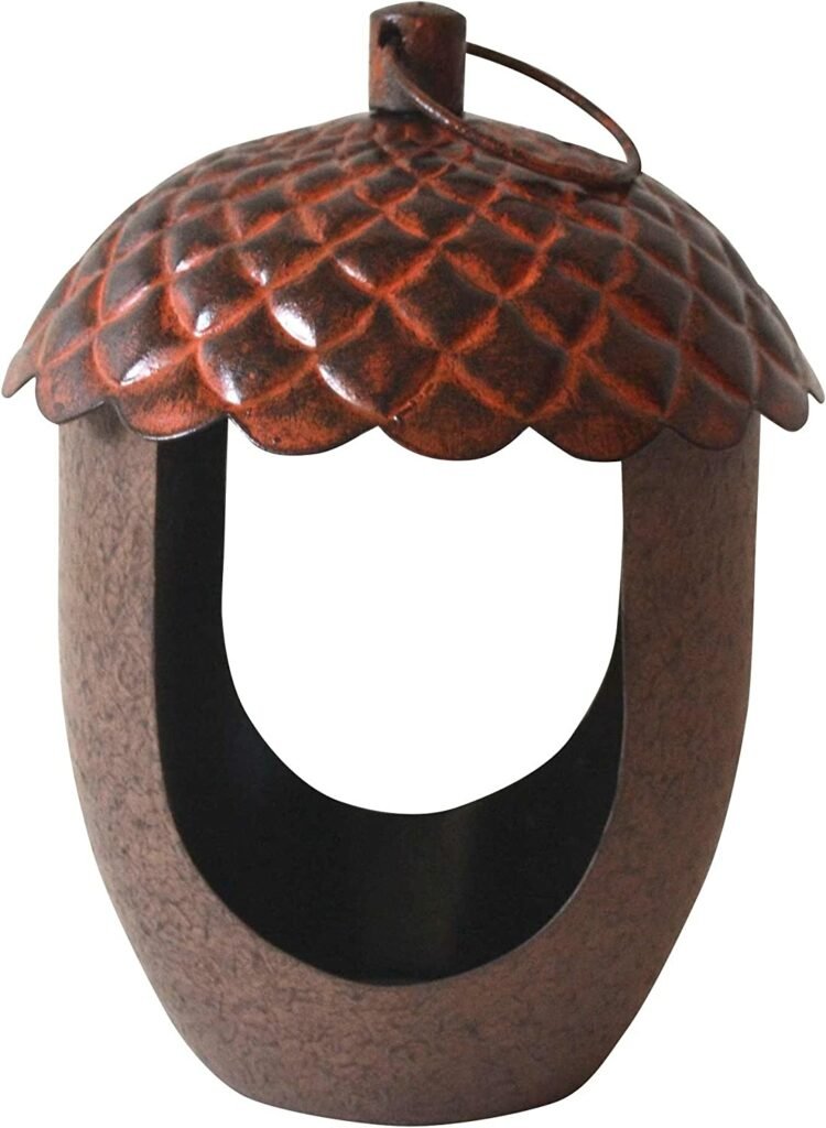 Peckish 60052109 Acorn Shaped Metal Bird Feeder