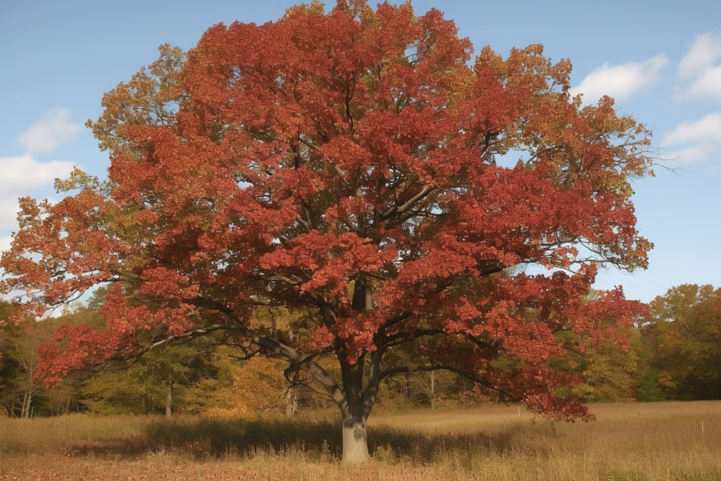 Red oak tree